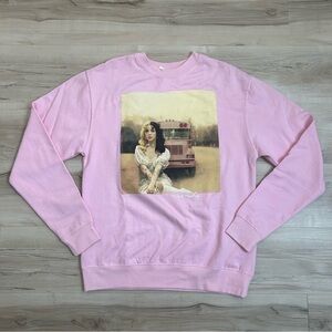 Melanie Martinez Pink Crewneck K-12 School Bus Size Small